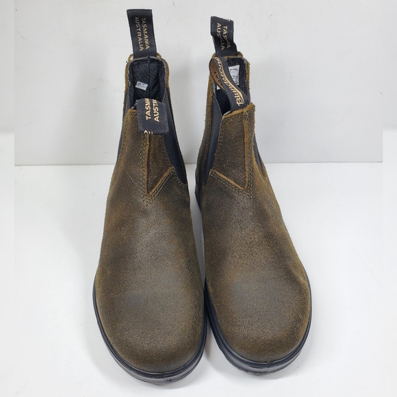New Blundstone 1615 Olive Chelsea Boots - Picture 2 of 5